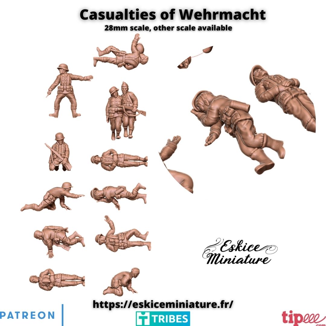 German Casualties (wehrmacht) - 28mm